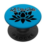 La vie est belle - LA VIE EST BELLE, design simple PopSockets PopGrip Adhésif