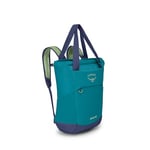 Osprey Daylite Tote Pack - Sac cabas convertible, robuste, polyvalent et confortable - Sac de voyage ou de randonnée pour le quotidien - Blue Spikemoss/Alkaline O/S