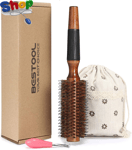 Prestige round  Brush  for  Blow  Drying ,  Boar  Bristle  round  Hair  Brush  w