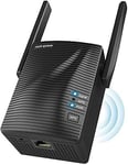 Amplificateur Wi-Fi 1200 Mbit/S Repeteur Wifi Pour Prise De Courant(867 Mbit/S 5 Ghz + 300 Mbit/S 2,4 Ghz,Avec Gigabit Lan,Point D'Acces,Wps),Couverture D'Amplificateur Internet Jusqu'A 120 M²