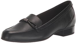 Clarks Femme Juliet Shine Mocassin, Cuir Noir, 39.5 EU