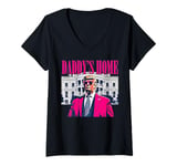 Womens Daddy's Home V-Neck T-Shirt