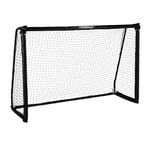 Relaxdays Cage de Foot, pour Enfants et Adultes, Acier et Plastique, HxLxP : 120 x 180 x 60 cm, pour Le Jardin, Noire