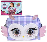 Purse Pets, Print Perfect Hoot Couture Owl, Interactive Pet Toy and Handbag with over 30 Sounds and Reactions, Kids’ Toys for Girls Ages 5 and up