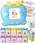 Cartes d'apprentissage parlantes en Allemand, Jeux éducatifs pour Amis de vocabulaire, Jouets à partir de 2, 3, 4, 5, 6 Ans, Cadeaux pour Enfants, Filles, garçons, Enfants d'âge préscolaire, Jeu