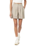 The Drop Women's Rios Relaxed Pleated Shorts, Vintage Khaki, XX-Small