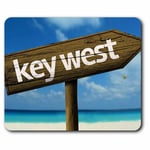 Computer Mouse Mat - Key West Florida Sign Travel US Office Gift #12580