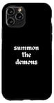 Coque pour iPhone 11 Pro Halloween : Invocation de sorcières, démons, forêt, vent, magie, sorts gothiques