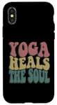 Coque pour iPhone X/XS Yoga Heals The Soul Inspirational Wellness