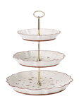 Villeroy & Boch Toy's Delight Porcelain 3 Tier Cake Stand, 30cm, White/Multi