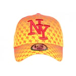 Casquette NY Orange Streetwear Fashion Print New York Baseball Avenue-Taille un