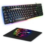 Pack Clavier souris et tapis PolyChroma LED CS200 compatible PS3 PS4 XBox One et PC - Neuf