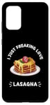 Coque pour Galaxy S20+ Lasagne I Just Freaking Love Lasagna Food Lover