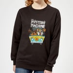 Scooby Doo Mystery Machine Heavy Metal Women's Sweatshirt - Black - S