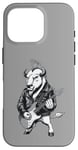 Coque pour iPhone 16 Pro Heavy Metal Bison Hard Rock Buffalo Electric Guitar