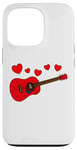 Coque pour iPhone 13 Pro Guitare Saint Valentin, Musicien Guitariste Acoustique