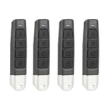 4PCS Universal Garage Door Opener Cloning Remote Control Key Fob 433MHz Anti