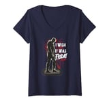 Womens Friday the 13th Jason I Wish It Was Friday V-Neck T-Shirt