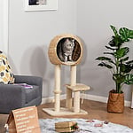 PawHut Cat Tree Tower Activity Center with Sisal Scratching Post and Cushion