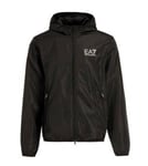 EMPORIO ARMANI EA7 Black Hooded Windcheater Bomber Jacket Size S BNWT