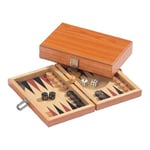 Backgammon - Jeu de Voyage - Coffre - Zefs - Bois - Mini