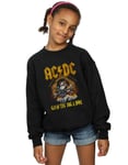 AC/DC Girls Give The Dog A Bone Sweatshirt Black 7-8 Years