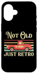 Coque pour iPhone 16 Not Old Just Retro – Voiture classique rouge vintage Pickup Truck