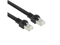 Act Black 10 Meters S/Ftpcat.7 Rohkabel Pur Flex Patch Cable Snagless With Rj45 Connectors (Cat6a Compliant) (Fb8510)