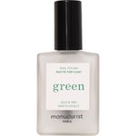 manucurist Paris Naglar Nail Polish Green Matte Top Coat 15 ml (11.600,00 kr / 1 l)