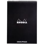 Rhodia NotePad wire black A4 dot 5st