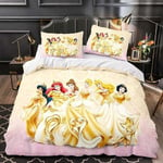 Y1199 Lakanat Frozen Princess Vuodevaatteet, Little Mermaid Ariel Sängynpeite, Jasmine &_240x260cm 94x102in