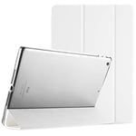 ProCase Coque iPad 9.7, Housse iPad 6, iPad 5, Modèle A1822 A1823 A1893 A1954, Étui Protection iPad 2018, iPad 2017–Blanc