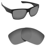 Hawkry Polarized Replacement Lenses for-Oakley TwoFace Sunglass Sport Black