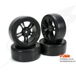 [FR] Team Magic Gomme - 1/10 Touring - montato - Cerchi 5 Spoke Neri - 12mm Hex