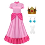 AYYOHON Super Brothers Princess Peach Costume For Women Princess Daisy Princess