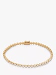 Monica Vinader Diamond Tennis Bracelet, Gold