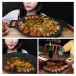 Korean BBQ Plate Barbecue Grill Non Stick Circular Frying Pan For Home Ou UK