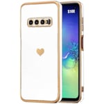 Skyddsfodral till Samsung Galaxy S10e - BOOLING - Silikon - Ultra Slim - Vit Vit