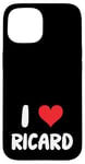 Coque pour iPhone 15 I Love Ricard - Cœur