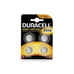 Duracell knappcellebatteri 3V CR2032 - 4-pakning