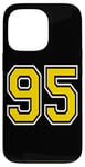 iPhone 13 Pro Number 95 in Yellow White Black Case