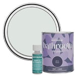 Rust-Oleum Grey Water-Resistant Bathroom Tile Paint in Gloss Finish - Library Grey 750ml