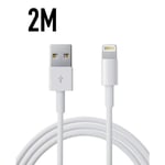 2 Meter Lightning Kabel Laddare Iphone X/8/8+/7/7+/6s/6/5se/5