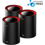 Cudy M3000 WiFi 6 -Mesh-järjestelmä, 3-pack, musta