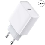 BOOLING 25W Snabb USB-C-laddare - Vit för Samsung Galaxy S21 FE 5G S21 Ultra S21+ S20 S20 Ultra S20 FE Vit