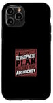 Coque pour iPhone 11 Pro Mon plan de développement professionnel comprend plus de hockey sur air