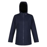 BERGONIA II Veste à capuche Femme imperméable et isolante avec coutures cousues-collées, Navy/Navy, 36 FR