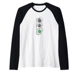 Traffic Lights - Only Green Lights Raglan Baseball Tee