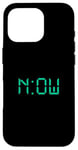 Coque pour iPhone 16 Pro Bleu sarcelle Aqua Graphic The Time Is Now