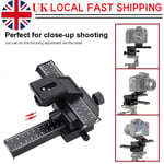 4-Way Macro Sliding Focus Focusing Rail Slider DSLR Camera Tripod Bracket 1/4"